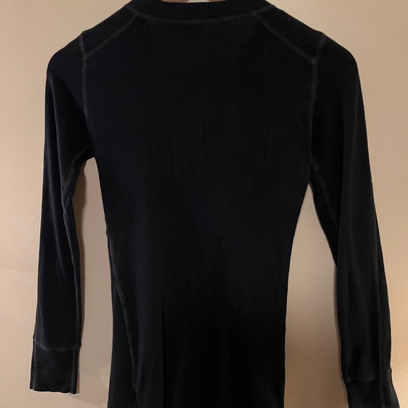 Free People Black 3/4 Button Up Henley W/ Studs - Size XS - Picture 5 of 7